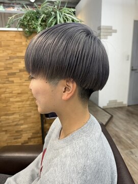 エルズ 大宮店(ailes) マッシュ×シルバー[大宮/大宮駅/大宮ショート/パーマ/ショート]