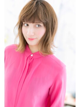 ヘアアンドビューティー ミック(Hair & Beauty miq) グラデーションカラーx外ハネカジュアルミディa
