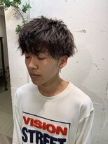 エル(EL by green)&nbsp;【MITSU】マッシュショートレイヤー×ツイストスパイラルパーマ