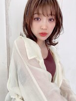 「アフロート鎌倉」大人フェミニンレイヤーカットウルフベージュ
