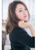 アシンメトリーシースルーカラーレイヤーミディアムa