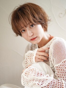 マセナ(Masena) ゆるふわショートボブ×ヘーゼルベージュ×Masena