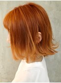 オレンジ☆ボブスタイル♪