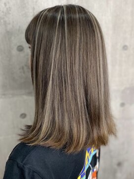 アンラヴェスト(AN LOVEST mashup hs) オリーブベージュ/バレイヤージュハイライト