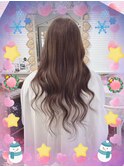 #プルエクステ#セミロング#ブラウンカラー#ナチュラルスタイル