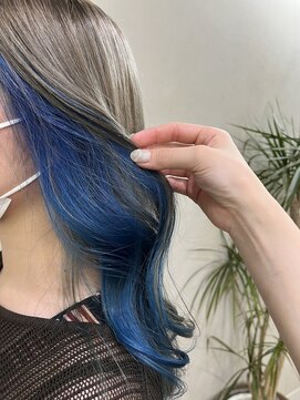 イル(iLu.) インナーカラー/ブルーカラー/ブルー/ベージュ/ブルージュ/