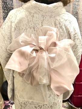 アップスニニー(up's niny) 兵児帯使ってボリューミーな帯結び♪『浴衣着付け＋ヘアセット』