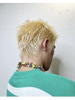 ヘアサロン エフ 渋谷(F)&nbsp;ネオスラブリーチ抜きっぱスパイキー