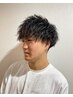 【清潔感とおしゃれの両立】メンズカットパーマ+顔そり+眉毛カット￥14,300