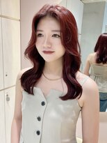 グロー 大宮(GLROW)&nbsp;ブリーチなしダブルカラー　チェリーレッド　レッドブラウン