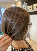 白髪ぼかしハイライト