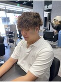 波巻きパーマ