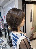 前髪 くびれショート 外はね プチウルフ