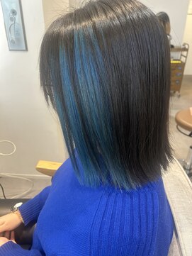 カルゥグラッシー(KALOU glassi) インナーカラー＊ブルーグリーン【荒みずほ】