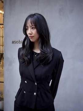 アソビ(Asobi) 【ブリーチなし】地毛風カラー×レイヤーカット