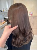 くびれヘア縮毛矯正アプリコットオレンジ夏ハイライト《用賀》