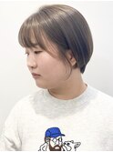 【モリオ松戸　石山】丸みショート前下がりショート透明感カラー