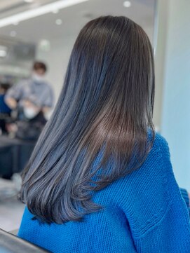 ニトバイアンキシム(nit by ahnkism) 【レイヤーカット】韓国ヘア顔まわりカットロングレイヤー堀江