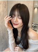 ＊シンプルワンカール×チョコレートブラウン【新宿/韓国ヘア】