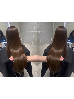 ＜レイヤーカット×美髪縮毛矯正×髪質改善＞ナチュラルな動きのある美髪に♪ 【梅田/韓国風/髪質改善】