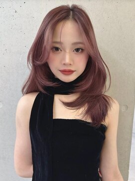 ソヨン 栄店(SOYON) 似合わせカット/ミディアムレイヤーカット/大人ガーリー/くせ毛