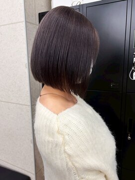スターズ 柏(STARS) 切りっぱなしボブ タッセルボブ 透明感カラー アッシュ 艶髪