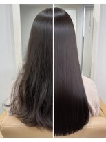 ケシキ 表参道 原宿(kesiki.)&nbsp;ミディアムレイヤー顔周りカットハッシュカットワンホンレイヤー