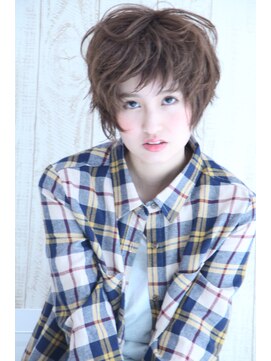 ヘアーメイク ブランニュー 東生駒店(hair make Brand new) 【ボブウルフ】透明感カラー*ランダムパーマ