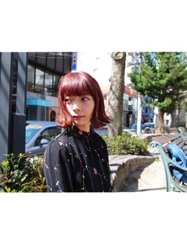 シーズ 栄(sea's) MIDIAM×ピンク×外はね