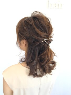 リュニック(l'unique) ハーフアップ