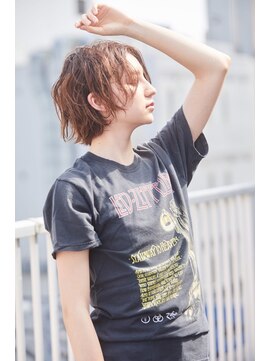 ヘアサロン ドットプラス 町田店(dot. plus) オレンジベージュ×ラフウェーブ