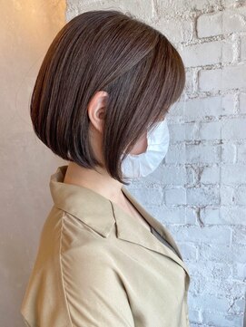 ベルビアンカ(Belle BIANCA) Belle BIANCA ココアブラウン/丸みボブ/前下がりボブ by.Yukiho