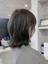 キャアリー(Caary)&nbsp;福山市美容室Caary 人気シアーグレージュくびれミディ