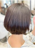 大人マロンベージュボブ