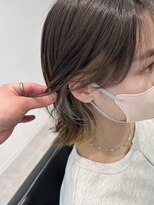 ガーデン タチカワ(garden tachikawa)&nbsp;切りっぱなしボブ×インナーカラー