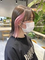 サンク 原宿 表参道(cinq)&nbsp;インナーカラーイヤリングカラーフェイスフレーミングブリーチ