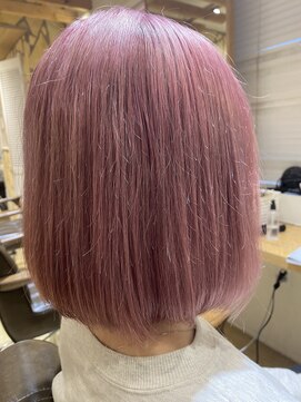 エイト新宿店(EIGHT shinjuku) 春カラー ケアブリーチ ピンクベージュ