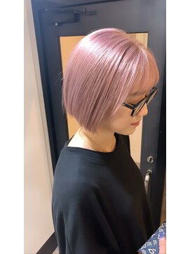 ラフ 難波店(LAFF) #黒髪#ボブルフ#ネビージュ#小顔#ワンレン