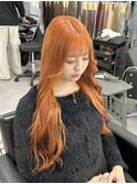 韓国風オレンジカラー