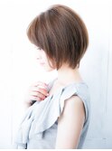 Say.岩井　大人ショートボブ×丸みショート×サンドベージュ