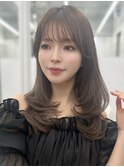 韓国レイヤー◎ワンカールフェイスレイヤーシアーグレージュ