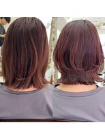 メゾンアクア 表参道(Maison ACQUA) 切りっぱなしボブ/レイヤー/ボブルフ/くびれ/ミディアム/小顔