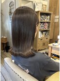 ブリーチ無し！透明感カラー