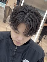 フィフスパーク(fifth PARK) 渋谷学生緩めシャドウパーマセンターパート社会人フェザーパーマ