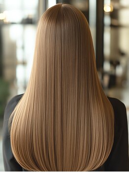 デュノヘアー 神戸三宮店(DUNO hair)の写真/【三ノ宮DUNO】忙しい朝も楽に！まわりと差がつくストレート♪ずっと触っていたい髪に大変身☆扱いやすさ◎