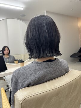 サンド 鹿児島中央(sand) @ayumi.sand 暗髪ボブ