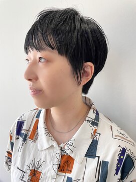 ヘアー アイス 御器所本店(HAIR ICI) 20代30代大人ショートボブｘ小顔レイヤーカット丸みショート