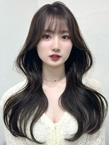 クレム 博多駅店(ChLem)&nbsp;顔まわりレイヤー 艶カラー 暗髪 韓国風 髪質改善 福岡美容室