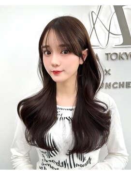 アマトウキョウ アユンチェ(AMA TOKYO×AYUNCHE) 前髪顔まわり韓国ヘアレイヤーカットサイドバンク2wayバンク韓国
