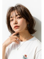 ウェーヴ アズシュガー 浜松佐藤店(wave as sugar)&nbsp;透け感レイヤー×くびれミディボブ